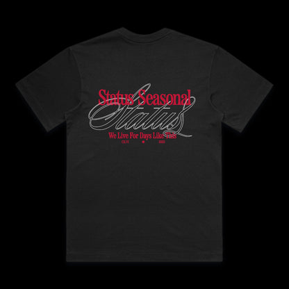 Black "Ch. VI" Graphic Tee