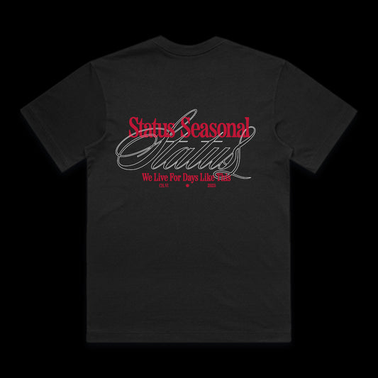 Black "Ch. VI" Graphic Tee